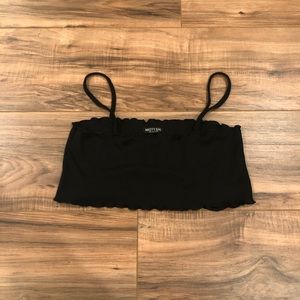 Nasty gal crop top in black